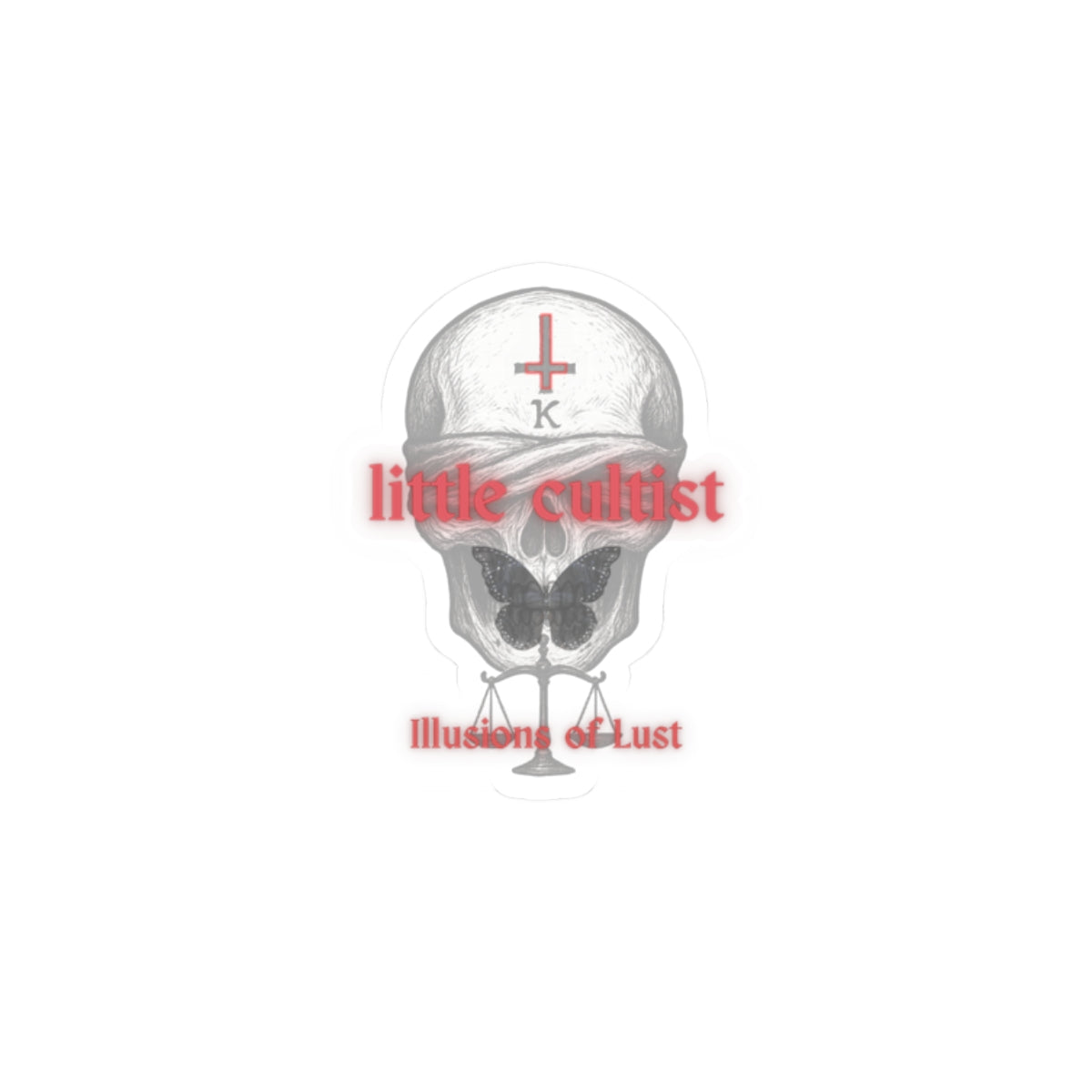 Illusions of Lust 'little cultist' sticker